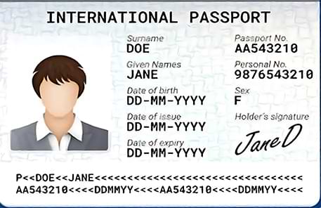 Sample format of Laos electronic tourist visa document